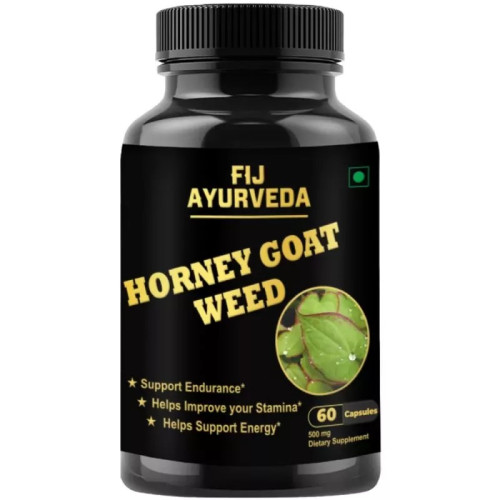Fij Ayurveda Horney Goat Weed  Capsules (60 Capsules)