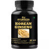 Fij Ayurveda Korean Ginseng Root Extract Dietary Supplement  Capsules (60 Capsules)