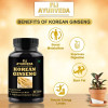 Fij Ayurveda Korean Ginseng Root Extract Dietary Supplement  Capsules (60 Capsules)