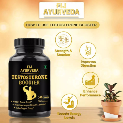 Fij Ayurveda Testosterone Booster  Capsulesule (60 Capsules)