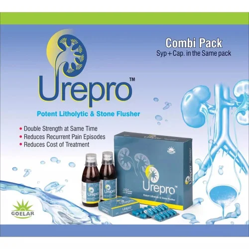 Goelar Urepro Syrup + Urepro  Capsules (Each 150ml + 10Cap) (1Pack)