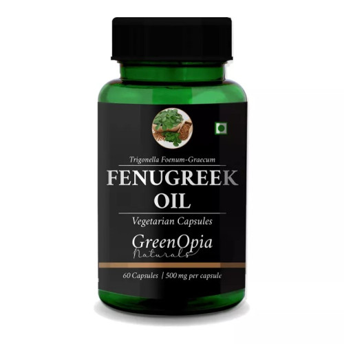 GreenOpia Naturals Fenugreek Oil Vegan  Capsules (60cap)