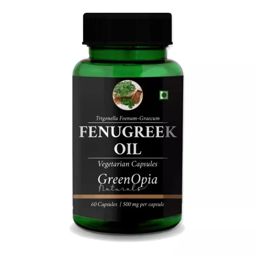 GreenOpia Naturals Fenugreek Oil Vegan  Capsules (60cap)
