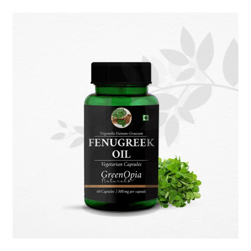 GreenOpia Naturals Fenugreek Oil Vegan  Capsules (60cap)