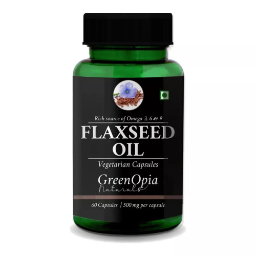 GreenOpia Naturals Flaxseed Oil Vegan  Capsules (60cap)