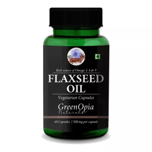 GreenOpia Naturals Flaxseed Oil Vegan  Capsules (60cap)