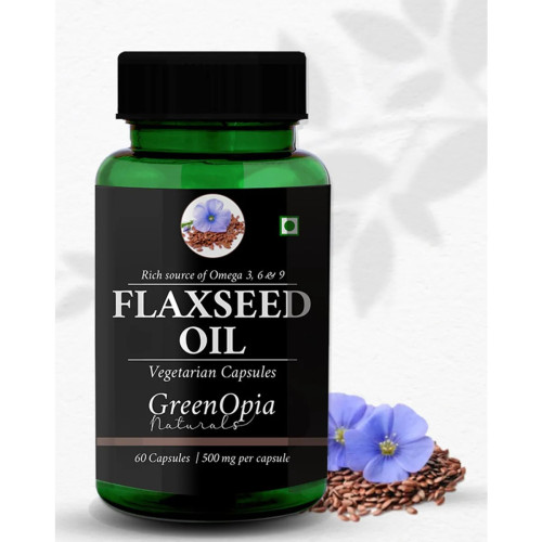 GreenOpia Naturals Flaxseed Oil Vegan  Capsules (60cap)