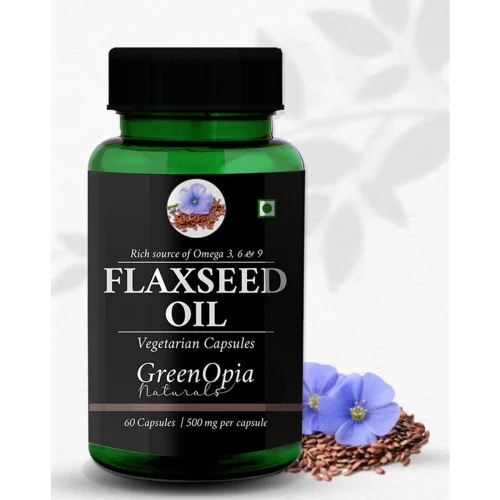 GreenOpia Naturals Flaxseed Oil Vegan  Capsules (60cap)