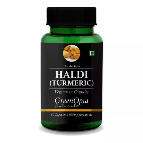 GreenOpia Naturals Haldi Turmeric Vegan  Capsules (60cap)