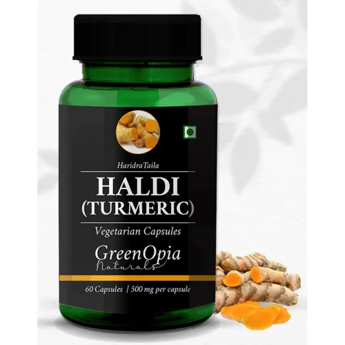 GreenOpia Naturals Haldi Turmeric Vegan  Capsules (60cap)
