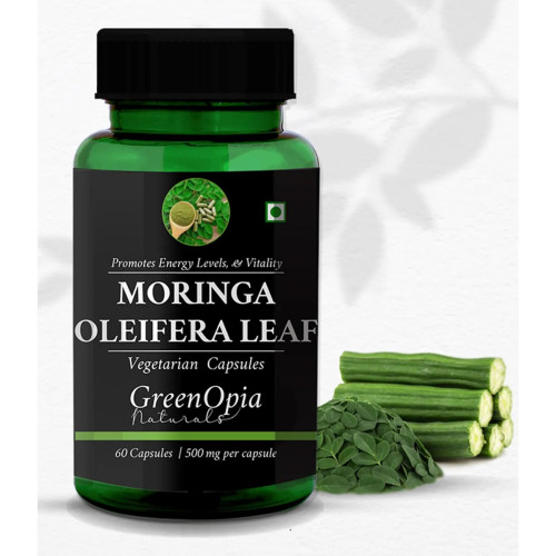 GreenOpia Naturals Moringa Oleifera Leaf Vegan  Capsules (60cap)