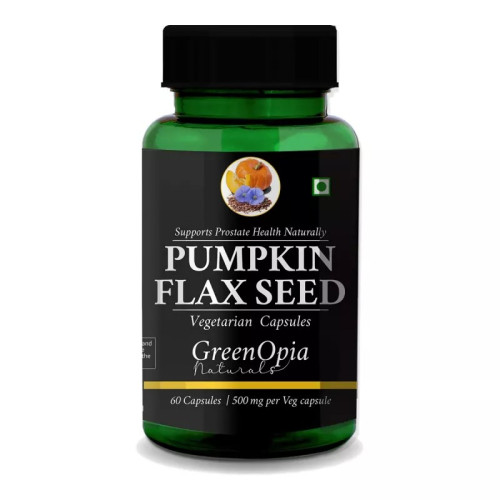 GreenOpia Naturals Pumpkin And Flaxseed Oil Vegan  Capsules (60cap)