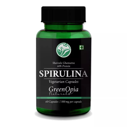 GreenOpia Naturals Spirulina Vegan  Capsules (60cap)