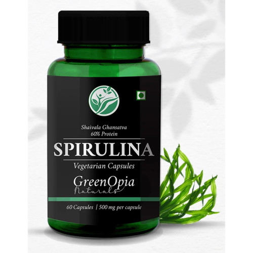 GreenOpia Naturals Spirulina Vegan  Capsules (60cap)