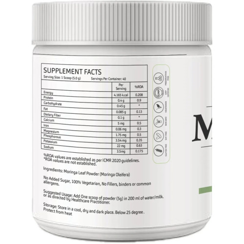 GreenOpia Naturals Moringa Powder (200g)