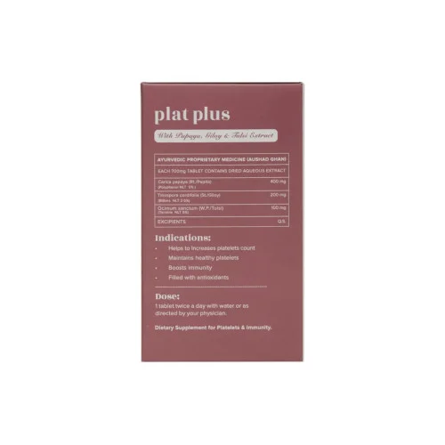 Baidyanath Ayurvedant Plat Plus  Tablets (10 Tablets)