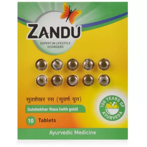 Zandu Sutshekhar Rasa (Gold) (10 Tablets)