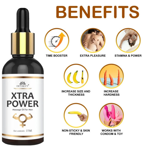 Intimify Xtra Power Massage Oil For Man (15ml)