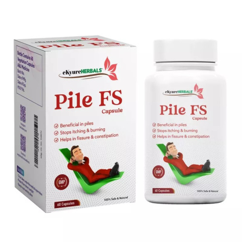 Ekyure Herbals Pile FS  Capsulesule (60 Capsules)