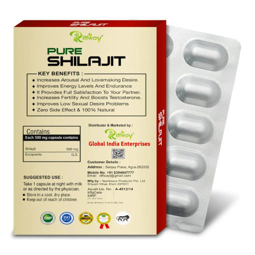 Riffway Pure Shilajit (10 Capsules)