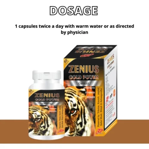 Zenius India Gold Power Sexual  Capsulesule For Men (60cap)