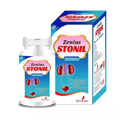 Zenius India Stonil  Capsulesule For Kidney Stone Removal (60cap)