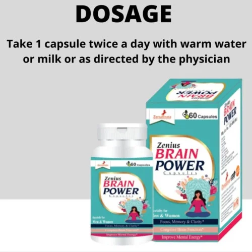 Zenius India Brain Power  Capsulesule For Brain (60cap)