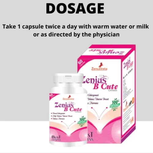 Zenius India B Cute  Capsulesule For Breast Reduction (60cap)
