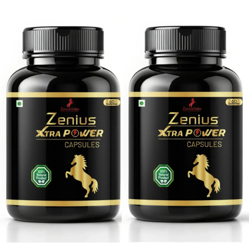 Zenius India Xtra Power Sexual  Capsulesule For Men (60cap, Pack of 2)