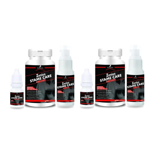 Zenius India Stame Care  Capsules + Stame Care Oil (60Cap + 15ml + 50ml Oil) (1Pack, Pack of 2)