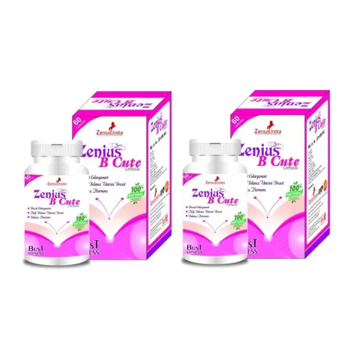 Zenius India B Cute  Capsulesule For Breast Reduction (60cap, Pack of 2)
