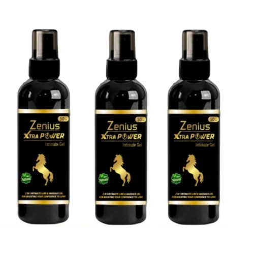 Zenius India Xtra Power Sexual Gel For Men (50ml, Pack of 3)
