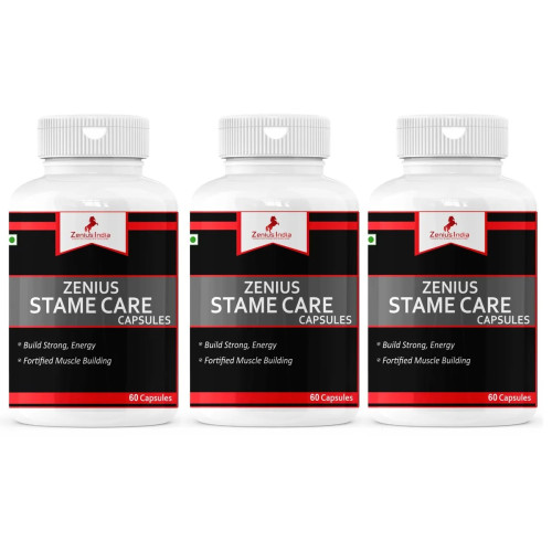 Zenius India Stame Care  Capsulesule For Men (60cap, Pack of 3)