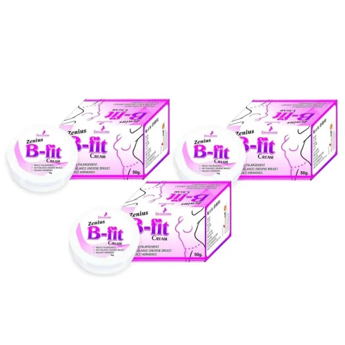 Zenius India B Fit Cream For Breast Enlargement Cream (50g, Pack of 3)