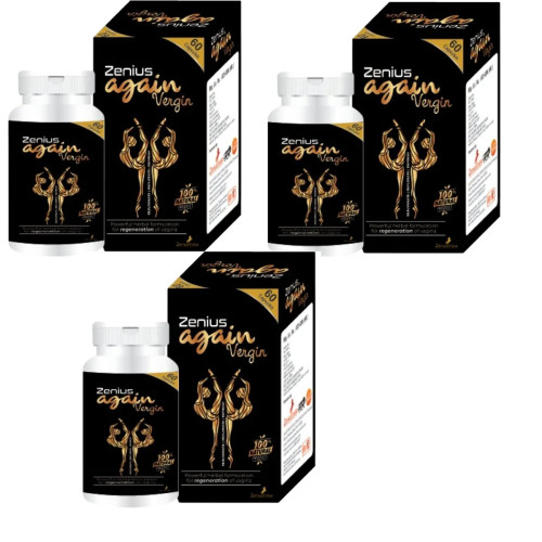 Zenius India Again Vergin  Capsules For Women (60cap, Pack of 3)