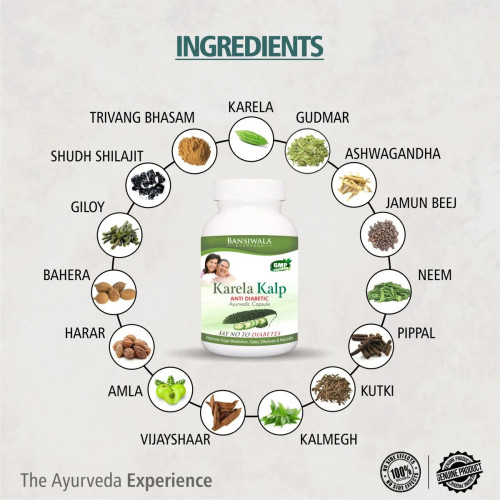 Bansiwala Karela Kalp Anti Diabetes  Capsulesule (60 Capsules)