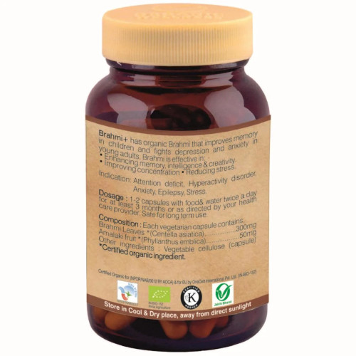 Organic Wellness Brahmi (90 Capsules)