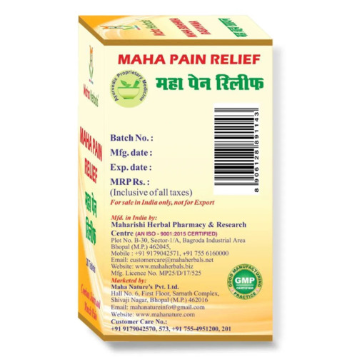 Maha Herbals Maha Pain Relief  Tablet (30 Tablets)