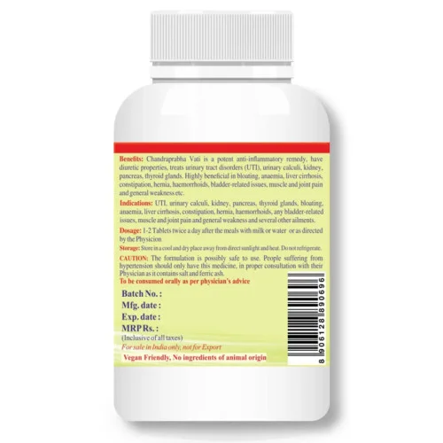 Maha Herbals Chandraprabha Vati (40 Tablets)