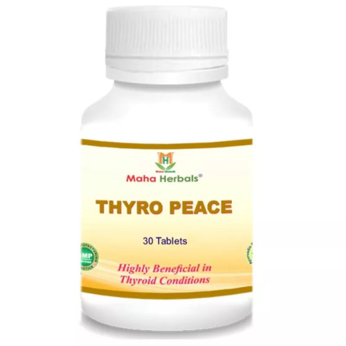 Maha Herbals Thyro Peace  Tablets (30 Tablets)