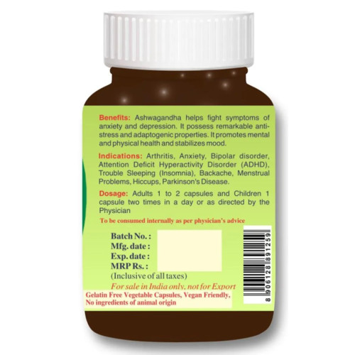 Maha Herbals Ashwagandha Extract  Capsules (30cap)