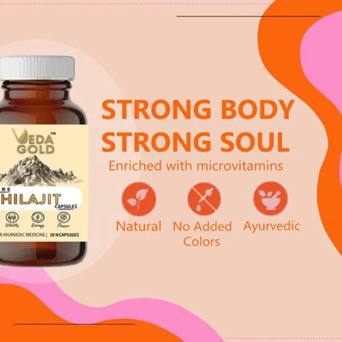 Veda Gold Pure Shilajit (30 Capsules)