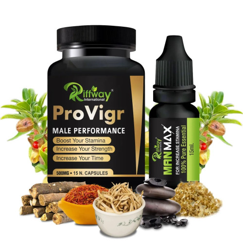 Riffway Pro Viger  Capsules + Man Max Oil (15Cap + 15ml Oil) (1Pack)