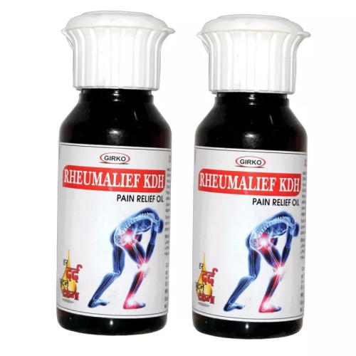 Girko Rheumalief Kdh Pain Relief Oil (60ml, Pack of 2)