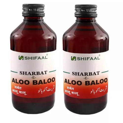 Shifaal Sharbat E Aloo Baloo (500ml, Pack of 2)