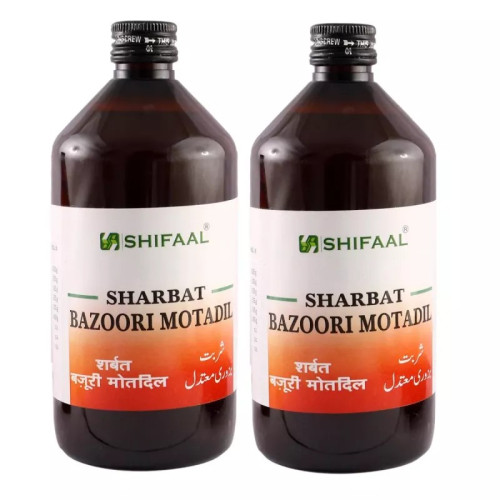 Shifaal Sharbat Bazoori Motadil (500ml, Pack of 2)