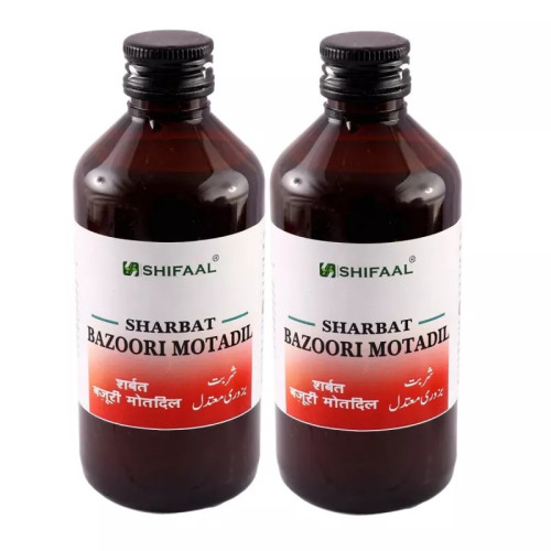 Shifaal Sharbat Bazoori Motadil (200ml, Pack of 2)