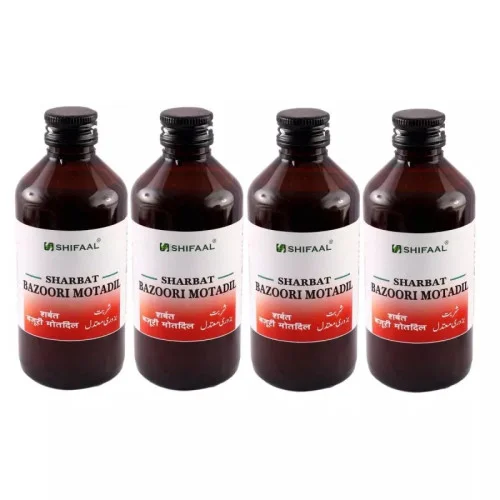Shifaal Sharbat Bazoori Motadil (200ml, Pack of 4)