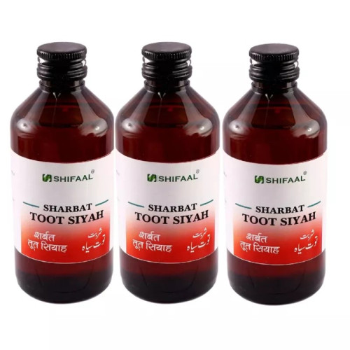 Shifaal Sharbat Toot Siyah (200ml, Pack of 3)