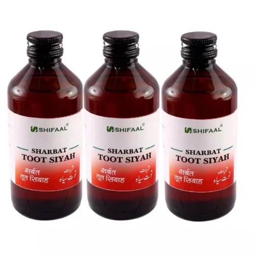 Shifaal Sharbat Toot Siyah (200ml, Pack of 3)